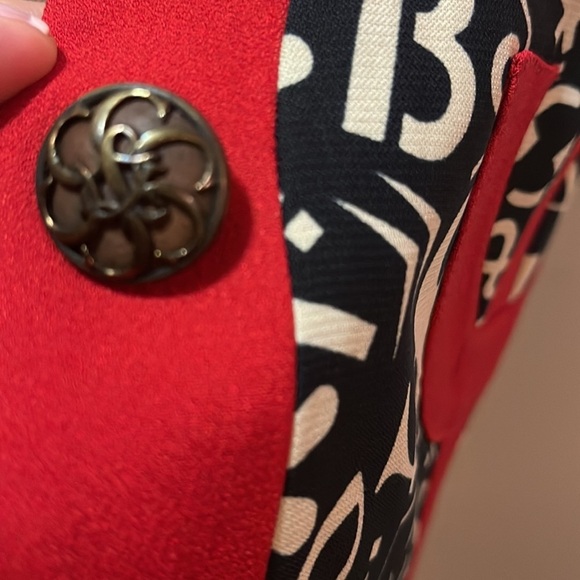 Moschino Cheap & Chic Red black Dollar Sign Vest - Picture 15 of 15